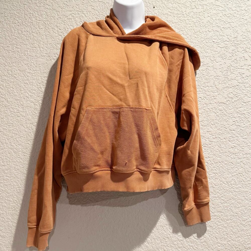aerie | burnt orange hooded kangaroo pocket women’s sweatshirt sz M